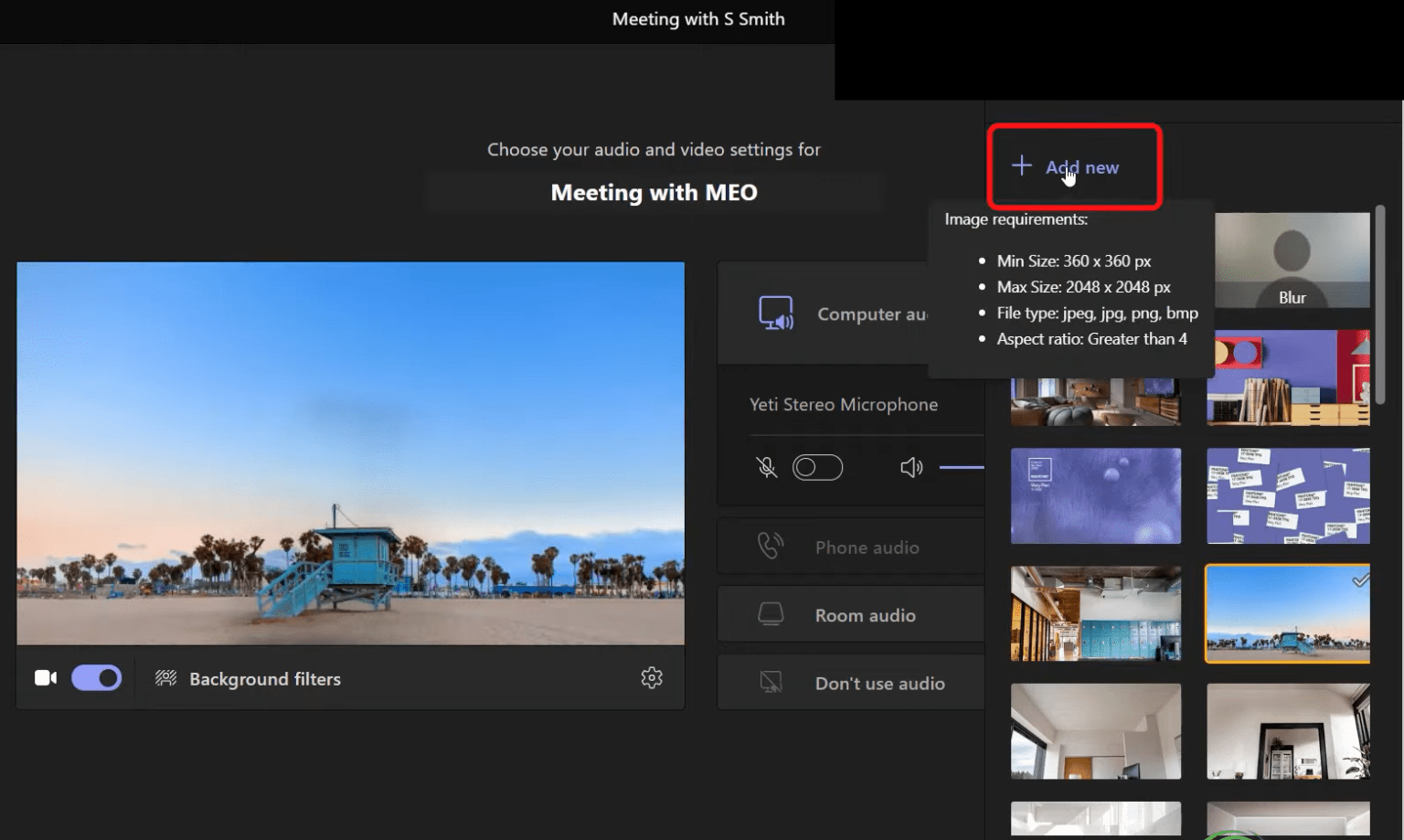 How to Change Your Background Image in Teams