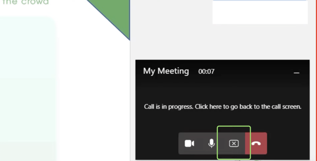 Share Screen in Teams Meeting