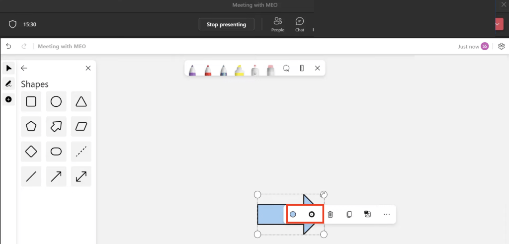 Using the Whiteboard in Microsoft Teams