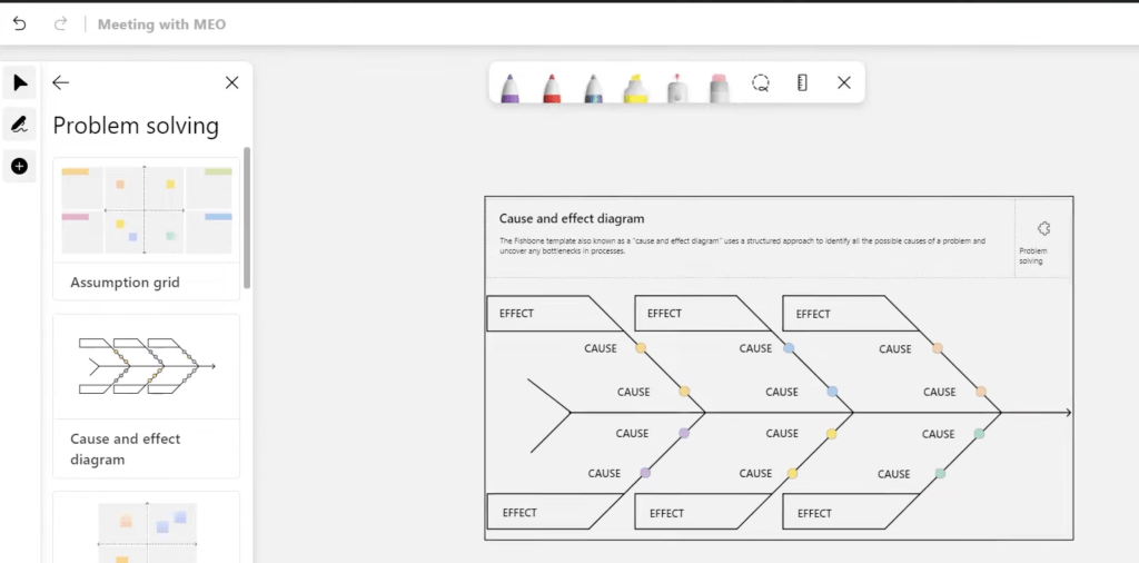 Using the Whiteboard in Microsoft Teams