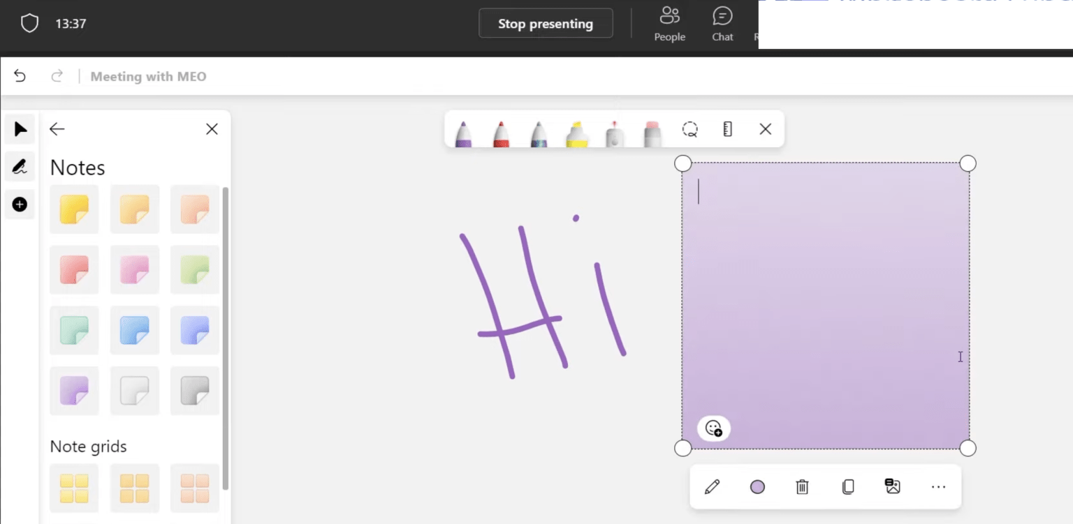 Using the Whiteboard in Microsoft Teams | MyExcelOnline