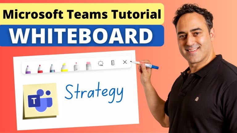 Using the Whiteboard in Microsoft Teams | MyExcelOnline