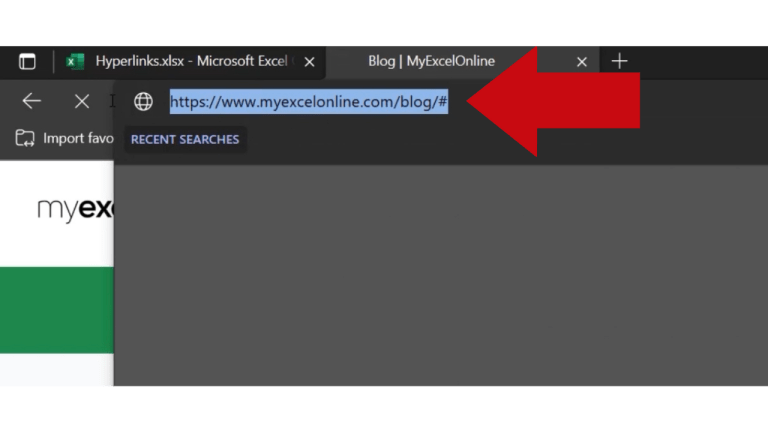 Inserting a Hyperlink in Microsoft Excel | MyExcelOnline