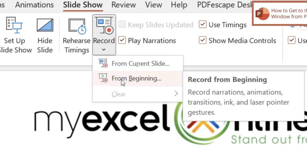 How to Make A Video in PowerPoint | MyExcelOnline