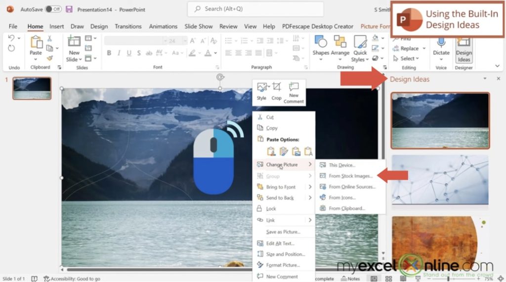 How To Create Professional Microsoft PowerPoint Presentation Slides | MyExcelOnline