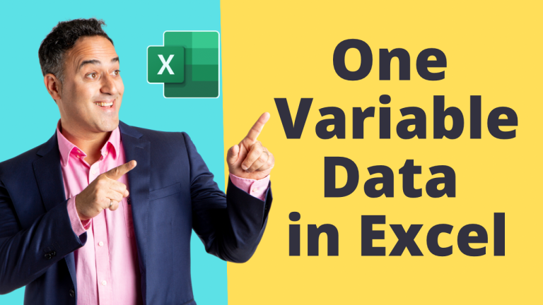How to Use the One Variable Data in Microsoft Excel