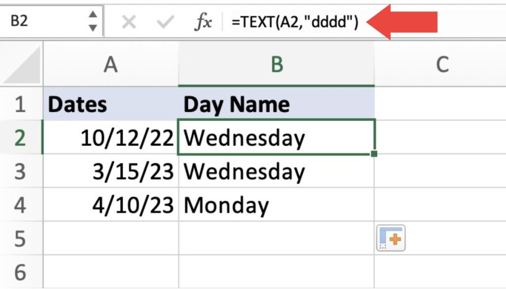 Get the Day Name for a Date in Microsoft Excel - 3 Easy Ways
