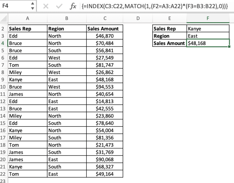 7 Easy Steps to Master INDEX MATCH with Multiple Criteria
