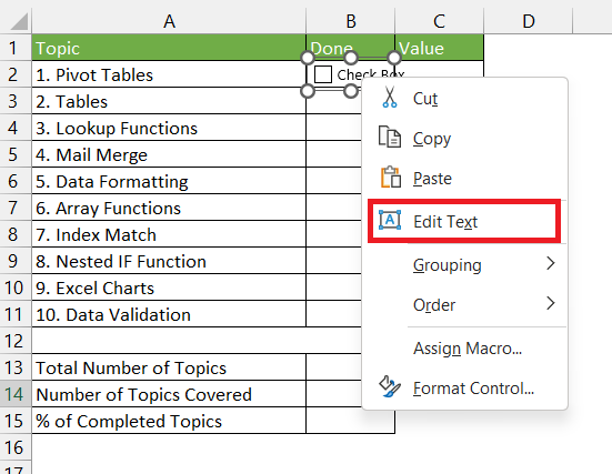 How to Insert Checkbox in Excel in 5 Easy Steps