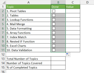 How to Insert Checkbox in Excel in 5 Easy Steps | MyExcelOnline