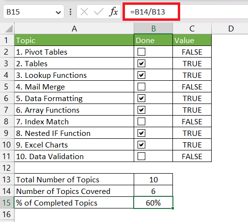 How to Insert Checkbox in Excel in 5 Easy Steps | MyExcelOnline
