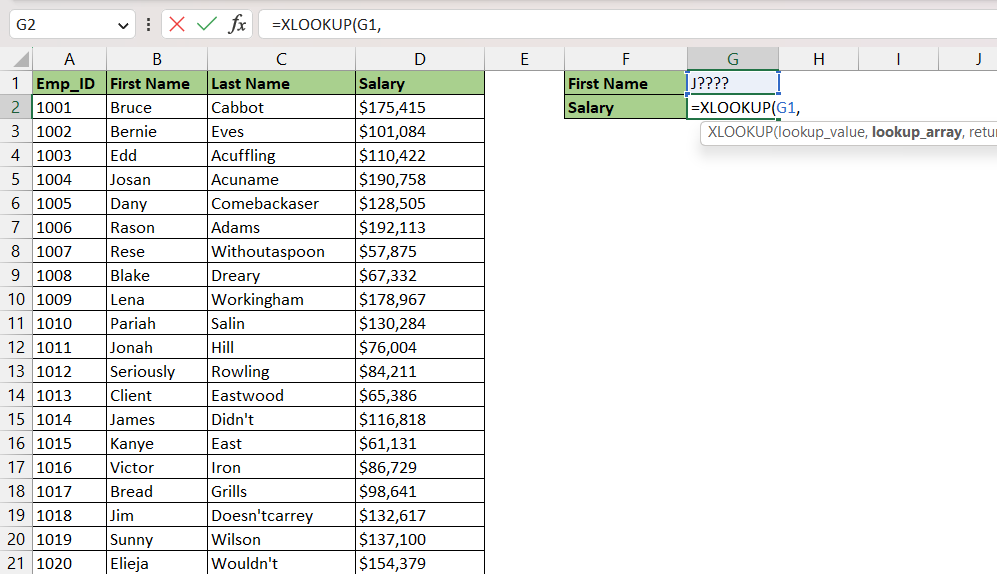 Top 11 Examples of Using XLOOKUP in Excel - The Ultimate Guide | MyExcelOnline