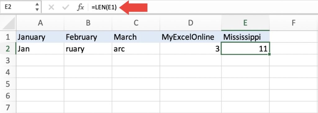 How to Use Substrings in Microsoft Excel