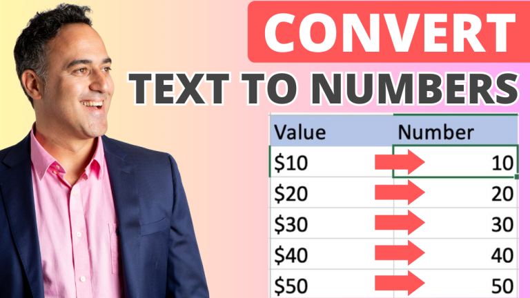 How to Convert Text to Numbers in Microsoft Excel