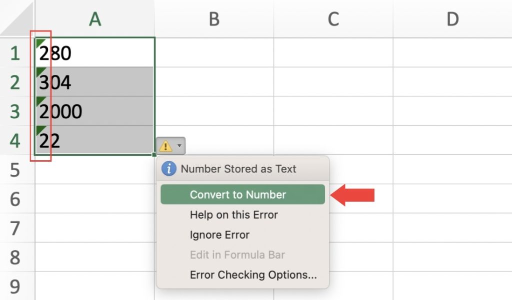 How to Convert Text to Numbers in Microsoft Excel