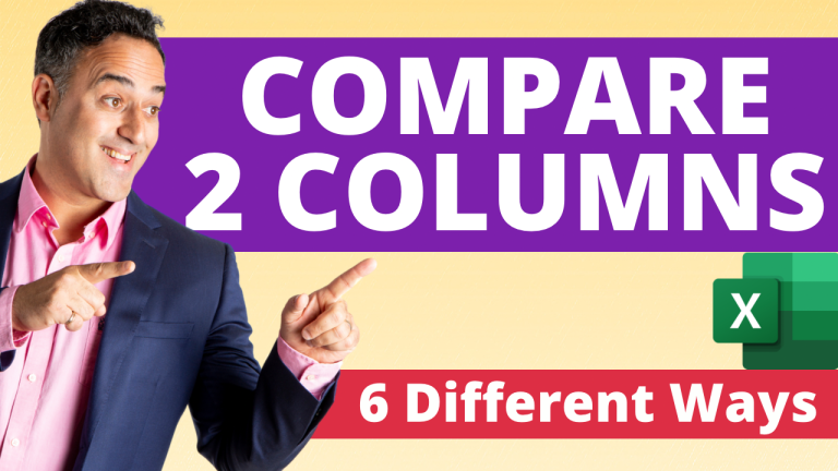 6 Different Ways to Compare Two Columns in Excel - A Detailed Tutorial
