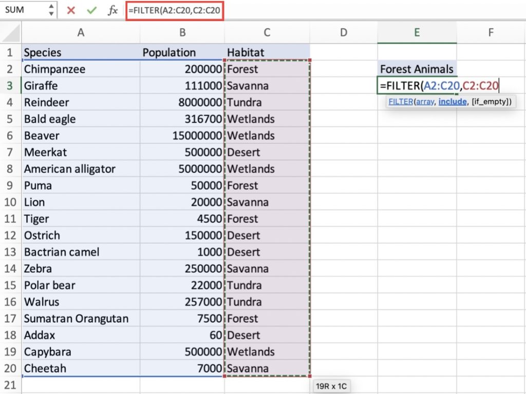 FILTER Function in Microsoft Excel - The Easy Way