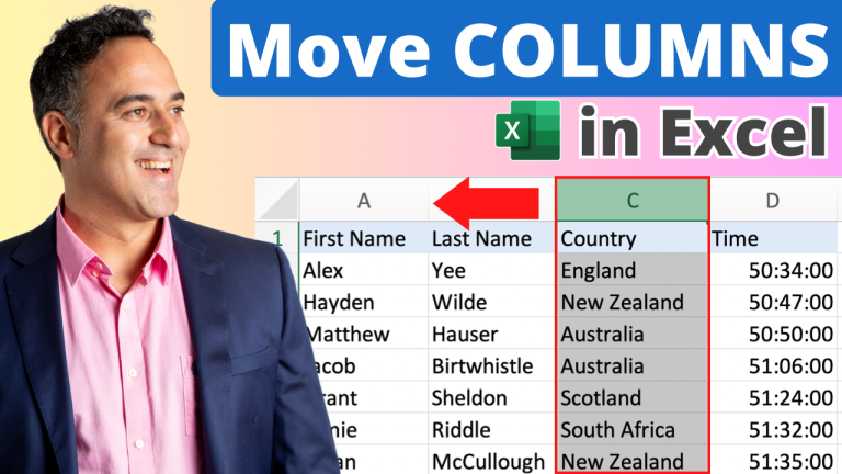 How to Move Columns in Excel - 3 Easy Ways!