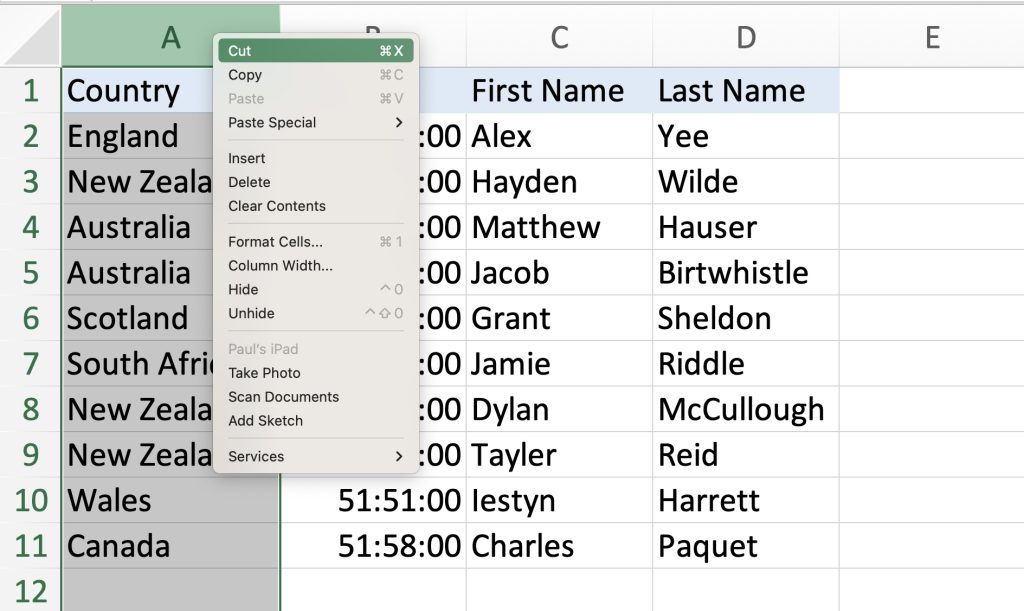 How to Move Columns in Excel - 3 Easy Ways! | MyExcelOnline