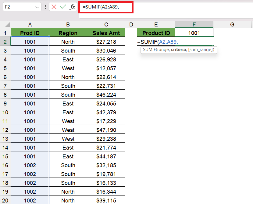 A Quick Guide to Using the SUMIF in Excel - 2 Helpful Examples | MyExcelOnline