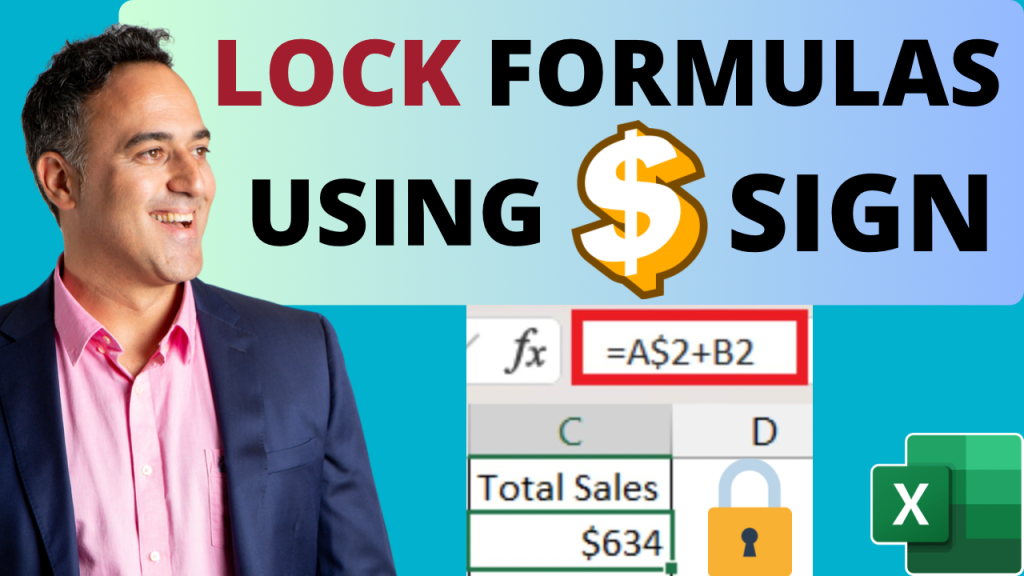 2 Quick Methods to Lock Formulas in Excel using $ sign | MyExcelOnline