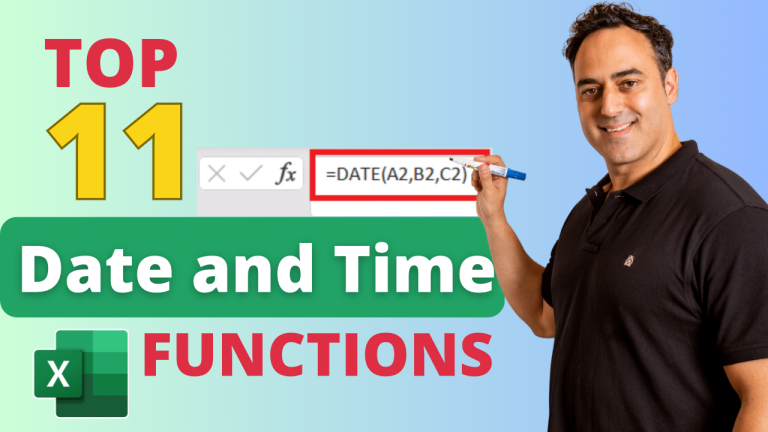 Top 11 Excel Date and Time Functions to Boost Your Productivity