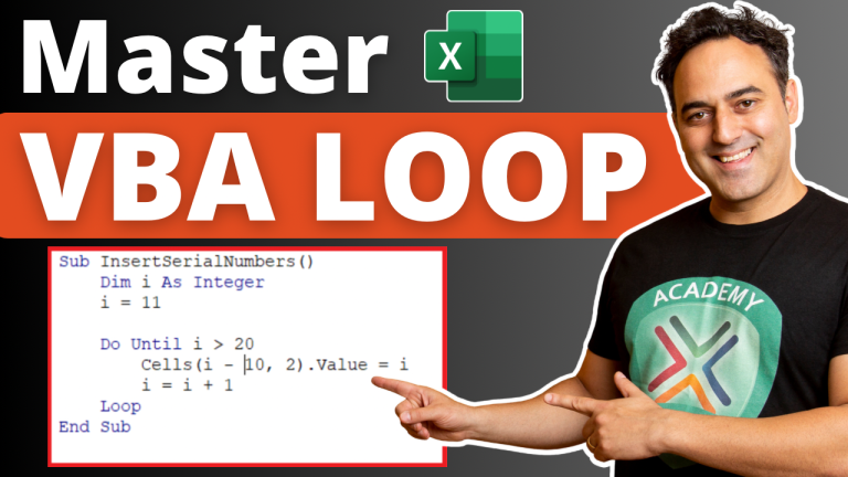 Master VBA Loop in Excel - 3 Types of VBA LOOPs | MyExcelOnline