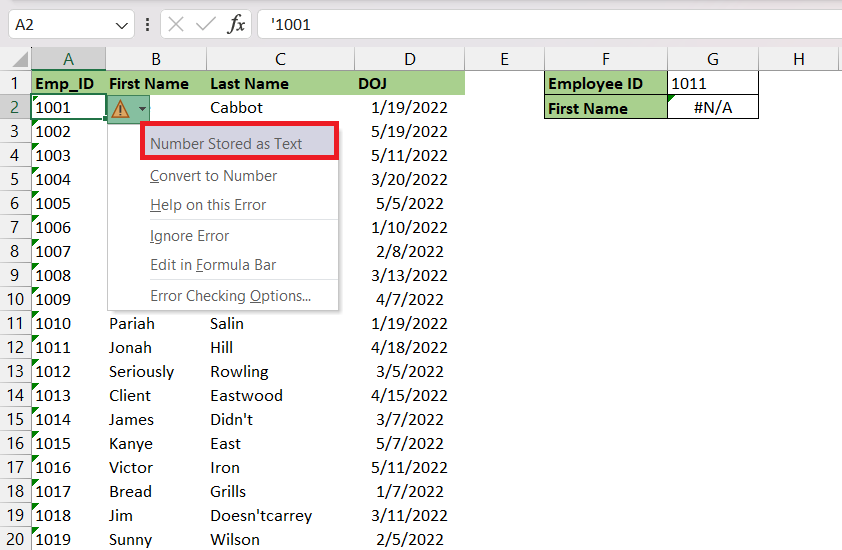 Why Vlookup Not Working In Excel Top