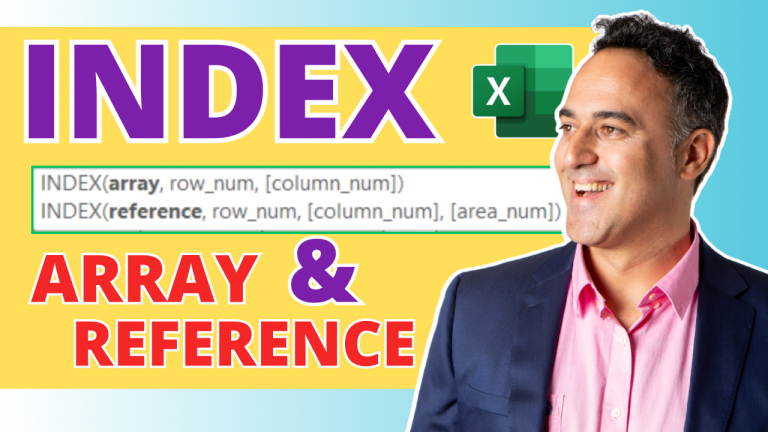 Master the Power of INDEX in Excel: 2 Different Forms - Array and Reference