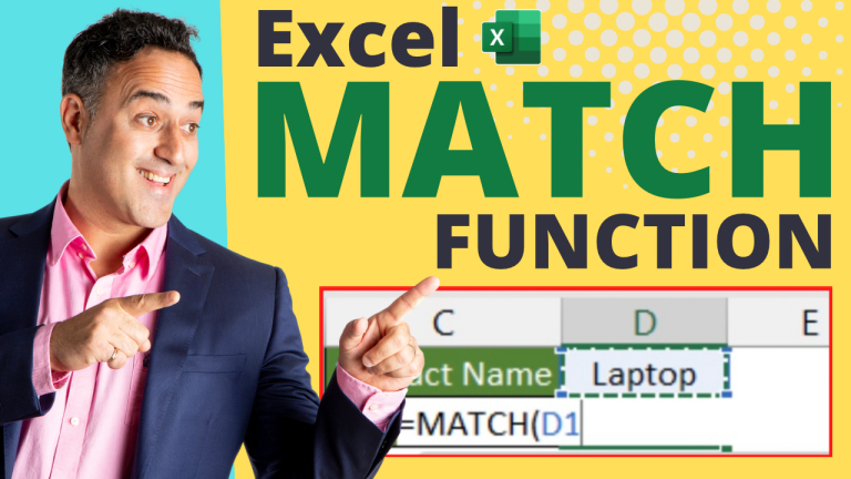 Unlock the Power of the MATCH Function - Top 3 Examples | MyExcelOnline