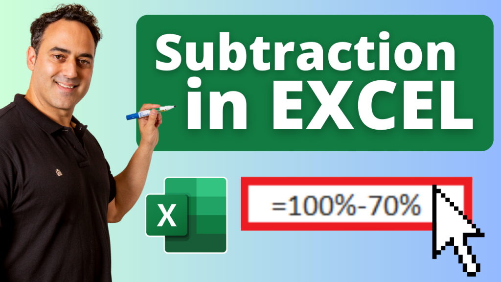 5 Simple Methods to use Subtraction in Excel | MyExcelOnline