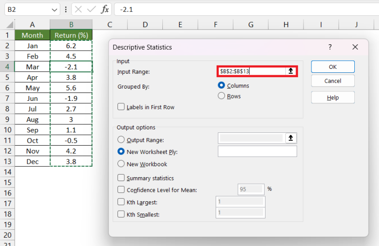 A Comprehensive Guide to Descriptive Statistics in Excel | MyExcelOnline