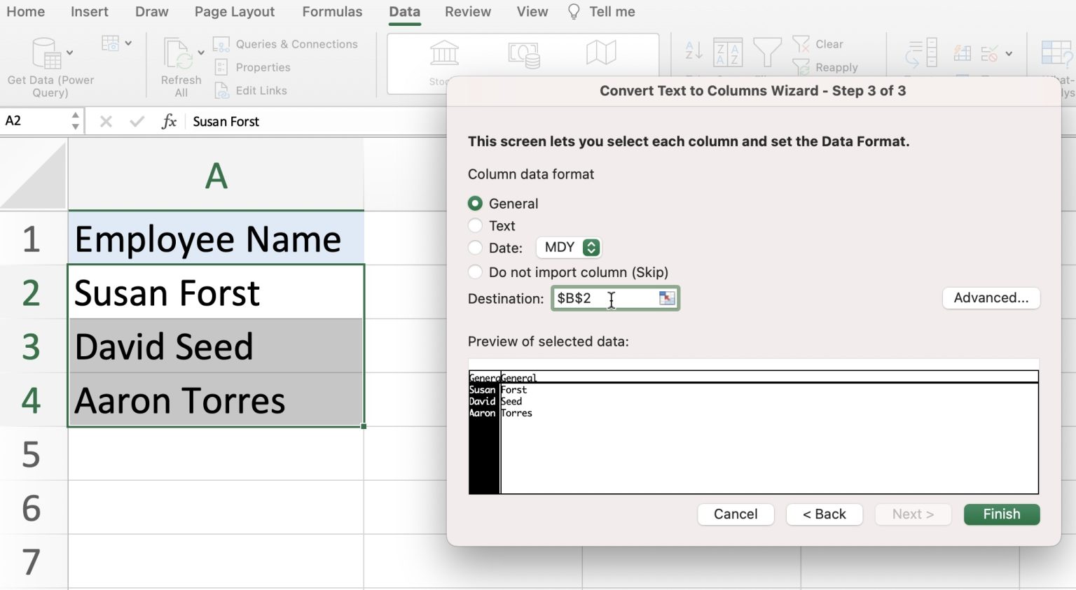 How to Split Cells in Excel - The Easy Way | MyExcelOnline