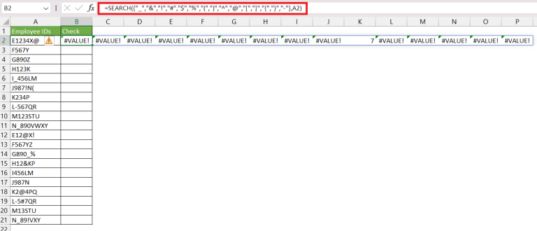 Top 3 Methods to Find Special Characters in Excel | MyExcelOnline