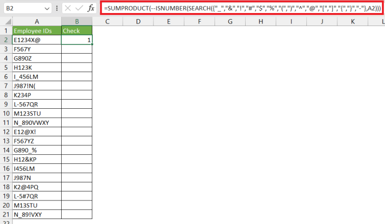 Top 3 Methods to Find Special Characters in Excel | MyExcelOnline