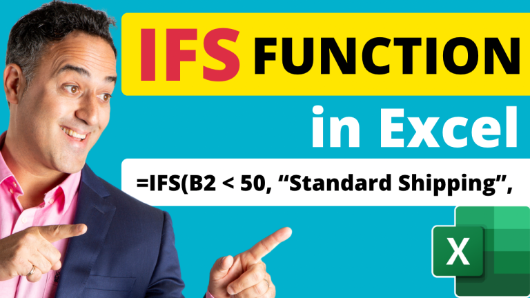 IFS Function in Excel with Examples