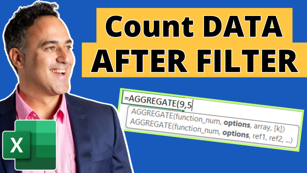 How to Count Data After Filter in Excel - 3 Quick & Easy Ways