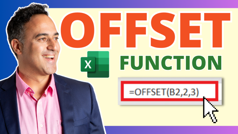How to use OFFSET Function in Excel