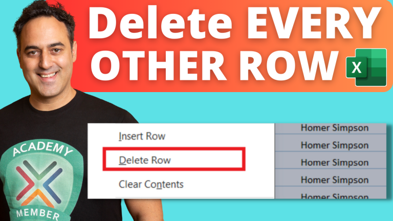 How to Delete Every Other Row in Excel - Top 3 Methods