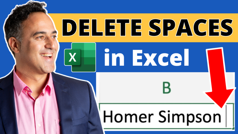 How to Delete Spaces in Excel - Line Breaks, and Non-Breaking Characters in Excel