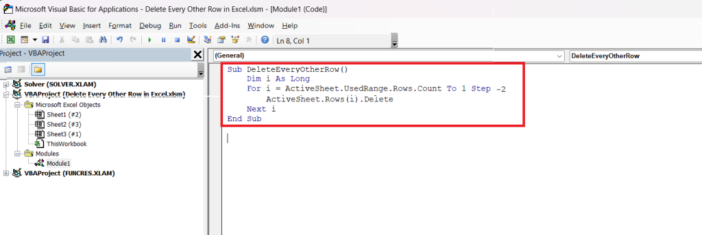 How to Delete Every Other Row in Excel - Top 3 Methods | MyExcelOnline