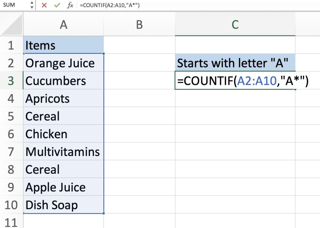 The COUNTIF Function for Beginners in Excel