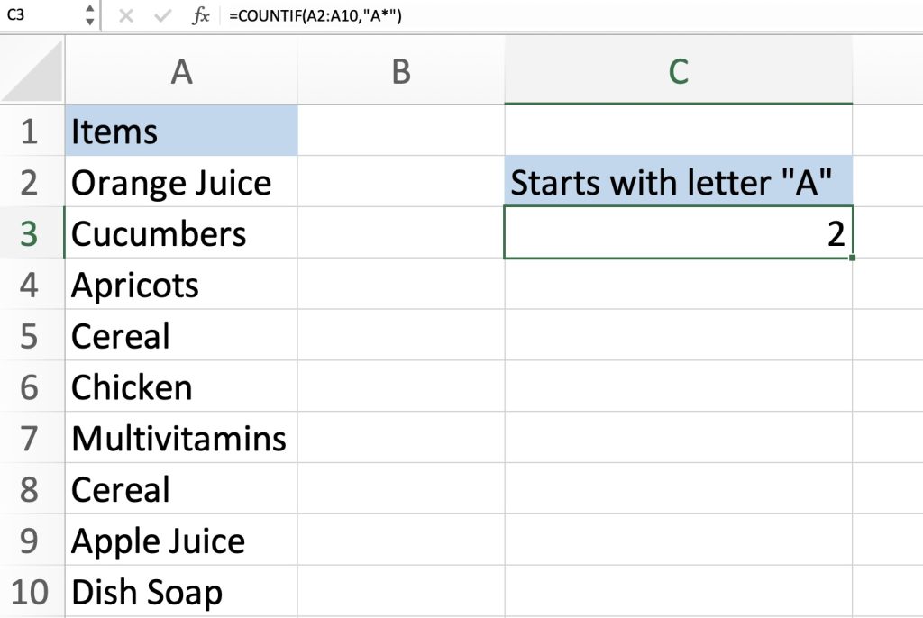 The COUNTIF Function for Beginners in Excel