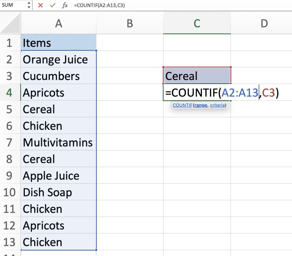 The COUNTIF Function for Beginners in Excel