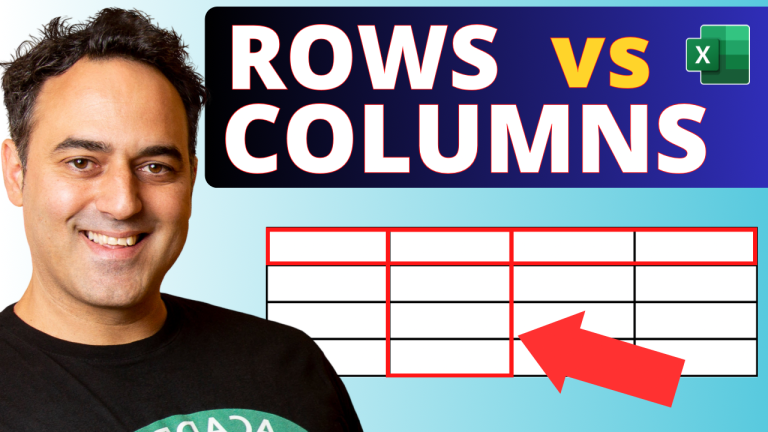 Row vs Column in Excel