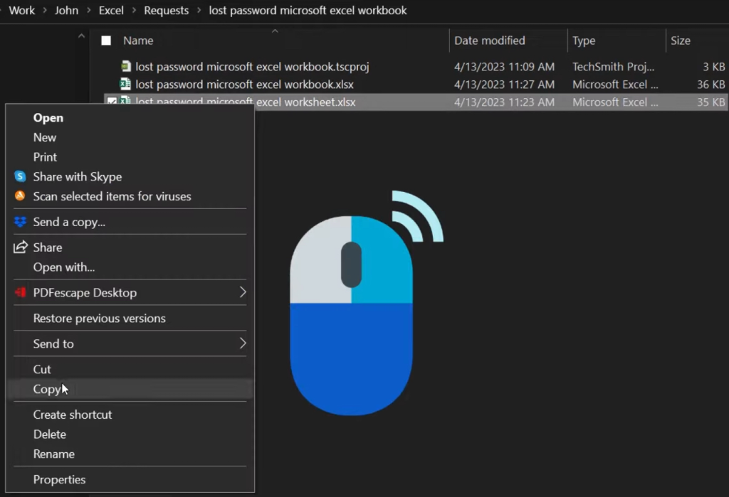 Access Password Protected Excel