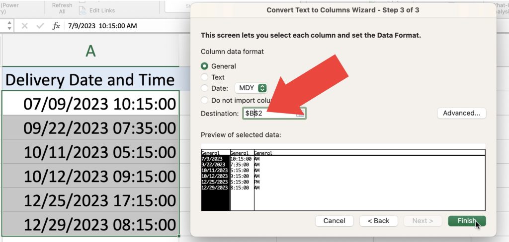 How to Separate Date and Time in Excel