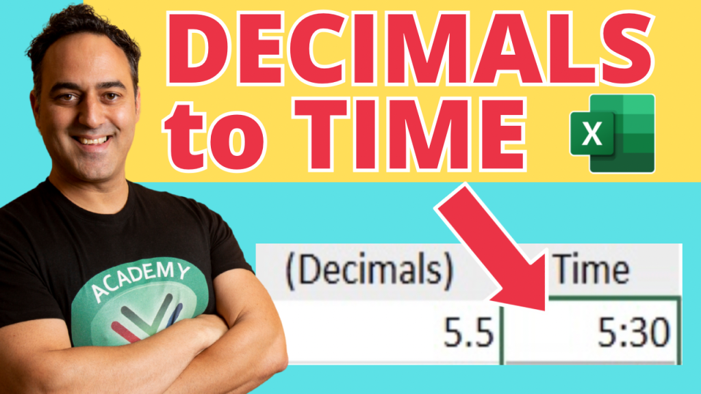 Decimals to Time in Excel