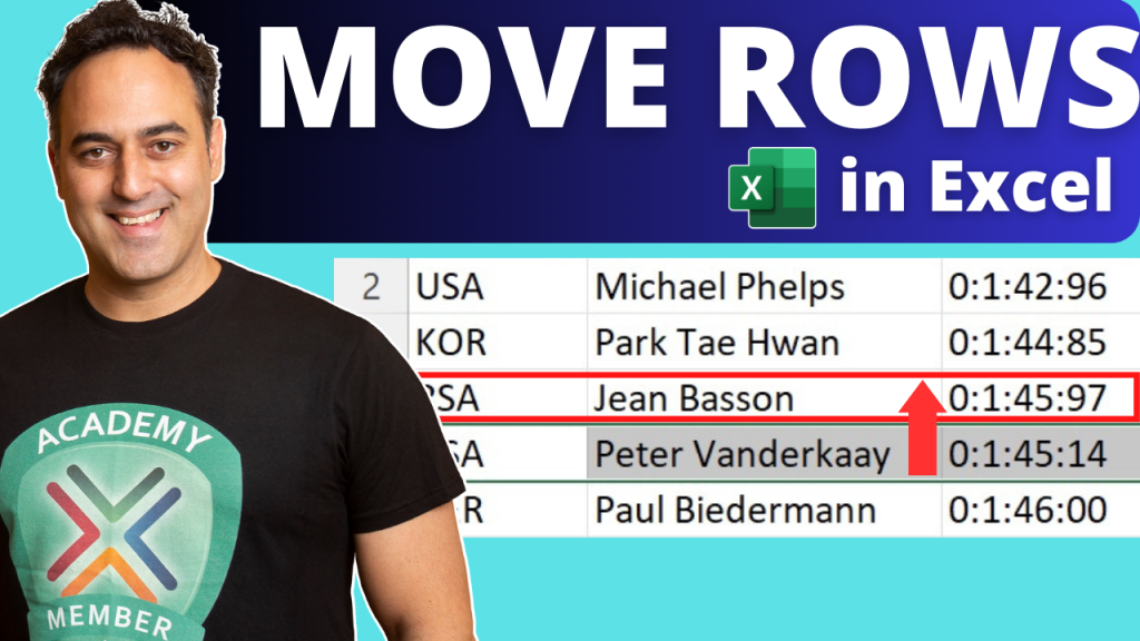 Move Rows in Excel
