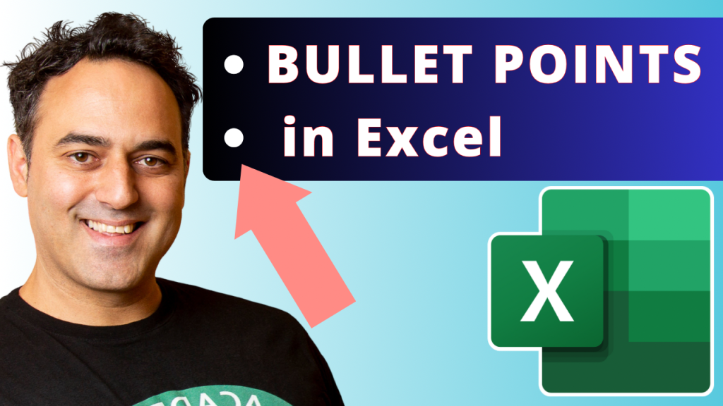 Add bullet points in Excel